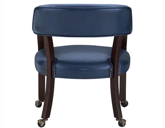 Game Table and Chairs, Tournament, 6-Piece, Navy - DFW