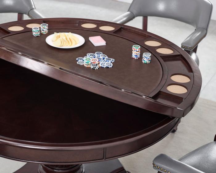Tournament 50-inch Game Table Top - Brown - DFW