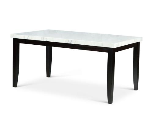 Westby White Marble Top DiningTable - DFW