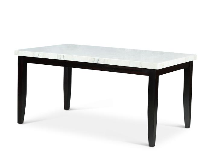 Westby White Marble Top DiningTable DFW