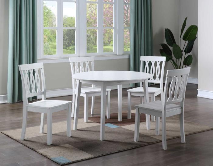 Naples 5-Piece Drop-Leaf Dining(Table & 4 Side Chairs) DFW