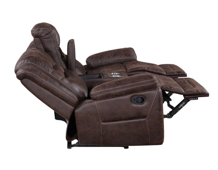 Stetson Manual Reclining Console Loveseat