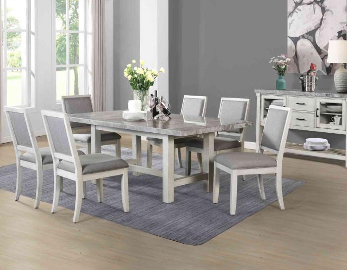 Canova 5-Piece Marble Dining Set<br>(Table & 4 Chairs)