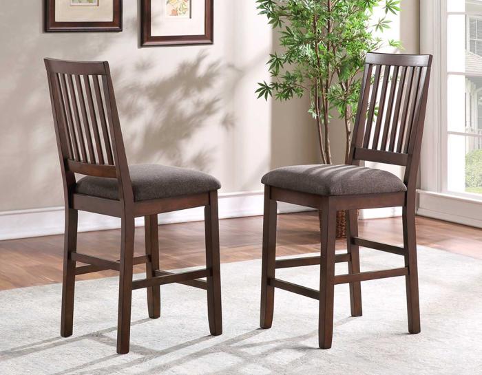 Yorktown 7-Piece Counter Storage Dining Set(Counter Table & 6 Counter Chairs) - DFW