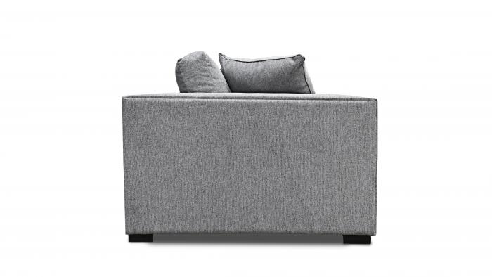 Luca 107″ Wide Square Arm Sofa, Grey