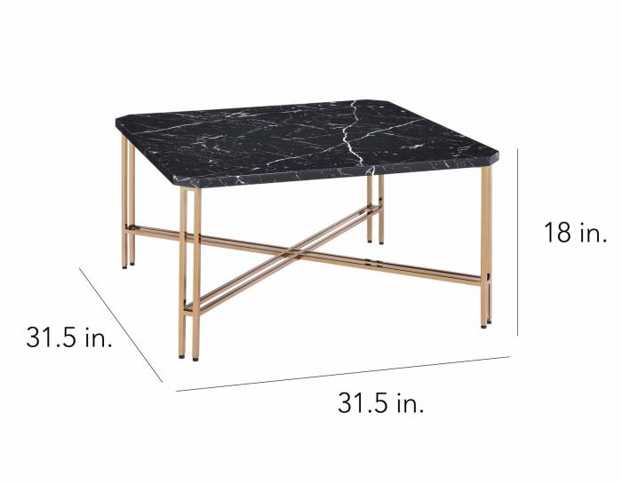 Daxton Faux-Marble 3-Piece Occasional Set(Cocktail & 2 End Tables) - DFW