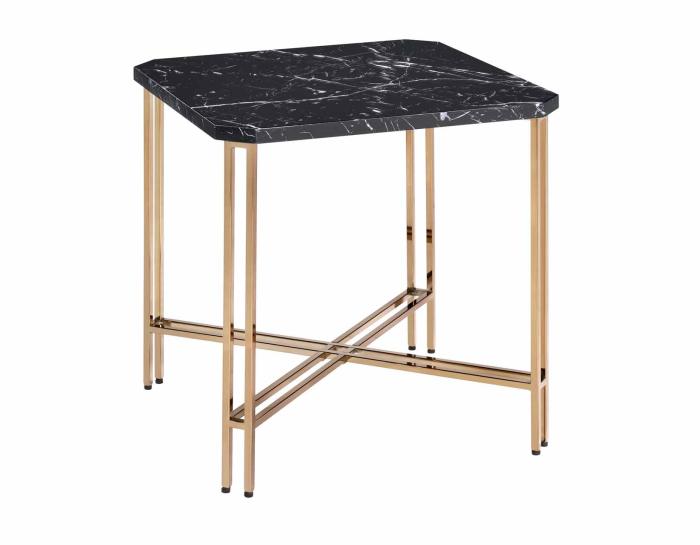 Daxton Faux-Marble Top End Table - DFW