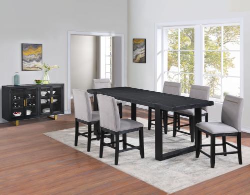 Yves 5-Piece Counter Dining Set<br>(Counter Table & 4 Performance Fabric Counter Chairs)