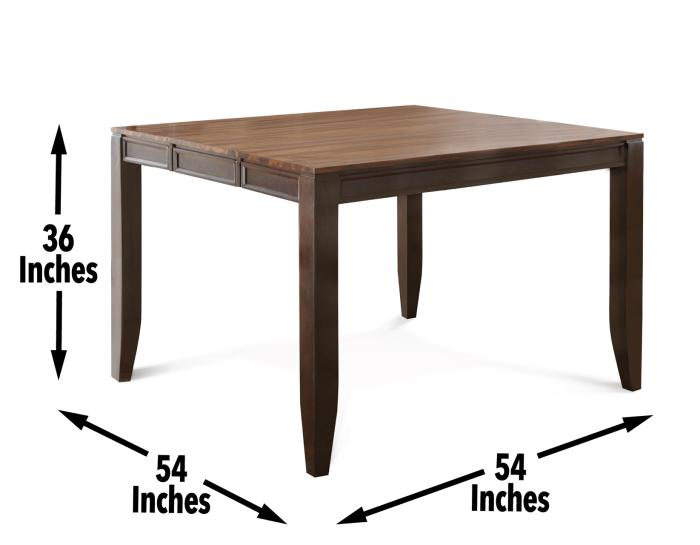 Abaco 54-inch Square Counter Dining