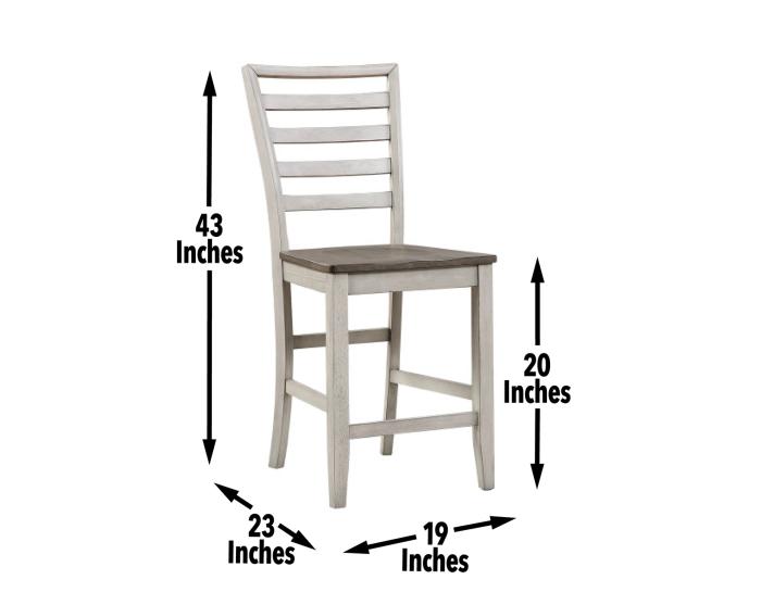 Abacus 5-Piece Counter Drop-Leaf Dining Set<br>(Table & 4 Chairs)
