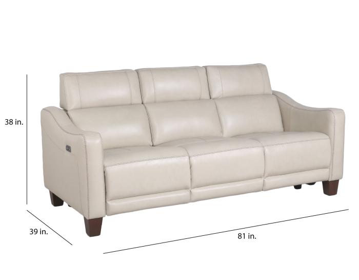 Giorno 3-Piece Leather Reclining Upholstery Set(Sofa, Loveseat and Recliner) - DFW