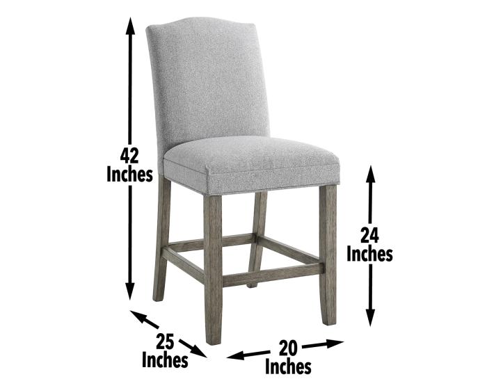 Grayson 24″ Counter Stool, Upholstered