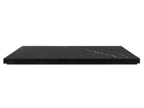Markina 54 inch Square Black Marble Table Top - DFW