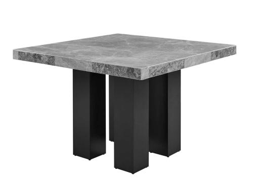 Camila 54 inch Square Gray Marble Top Counter Table - DFW