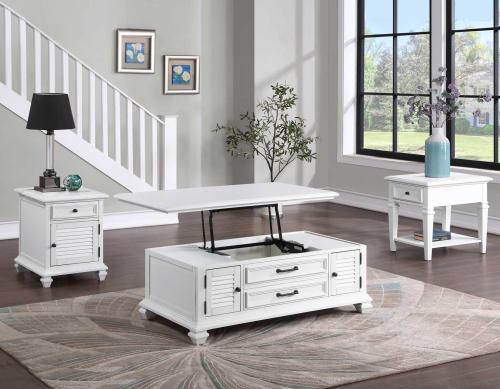 Charlestown 3-Piece Lift-Top Occasional Set<br> (Lift-Top Cocktail & Two End Tables)