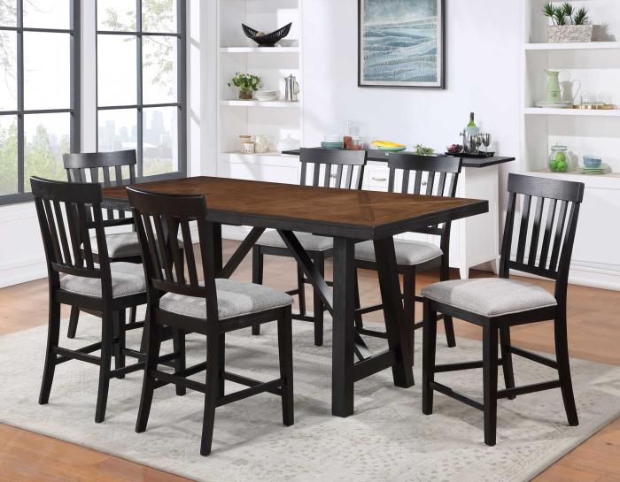 Halle 5-Piece Counter Dining Set(Counter Table & 4 Counter Chairs) - DFW