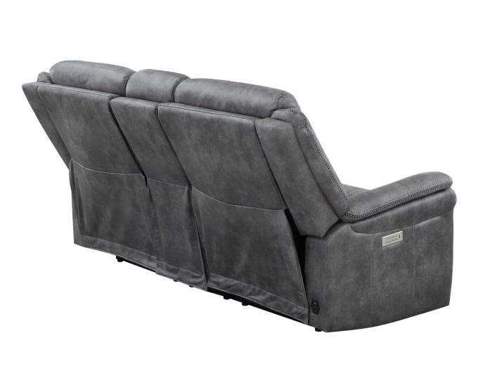 Morrison Dual-Power Reclining Console Loveseat, Stone