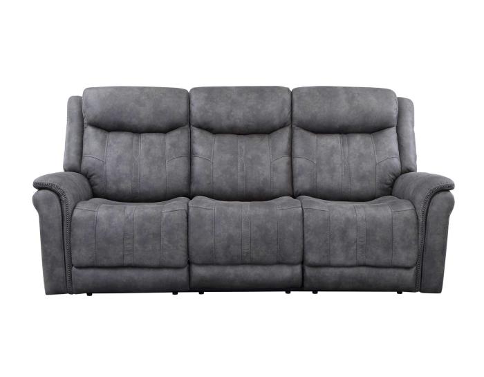Morrison Dual-Power Reclining Sofa, Stone