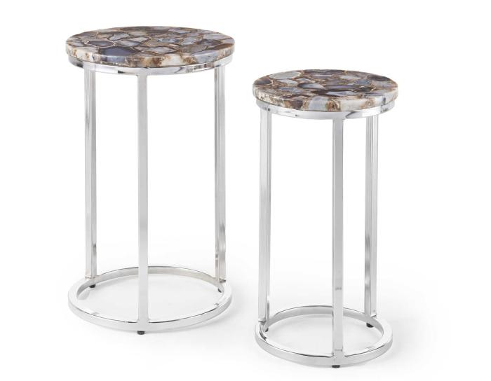 Onyx Agate Top Nesting Table - DFW