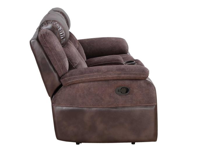 Pueblo Manual Reclining Loveseat with Console