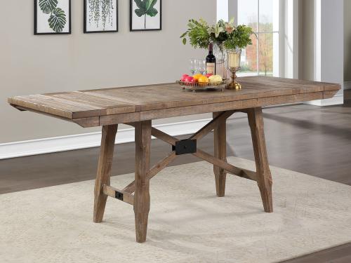 Riverdale 96-inch Counter Table w/2 12-inch Leaves - DFW