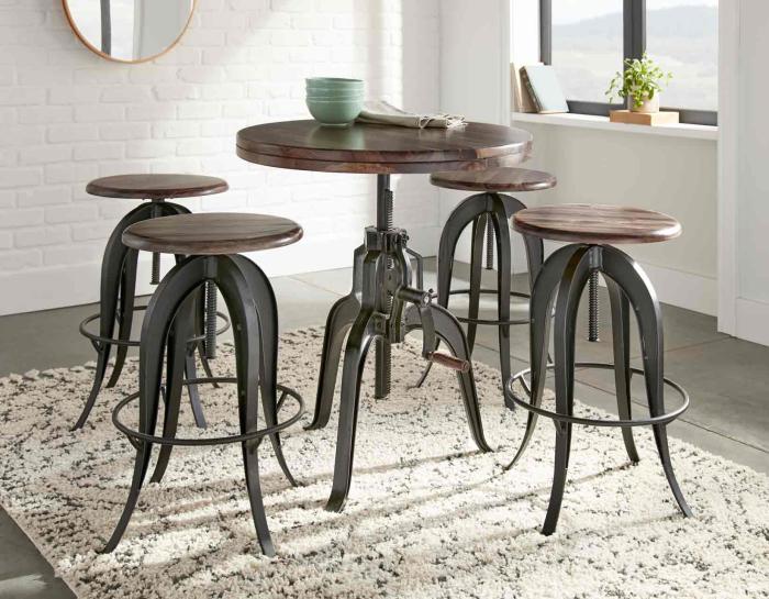 Sparrow 3 Piece Dining(Adjustable Height Table & 2 Adjustable Height Stools) - DFW