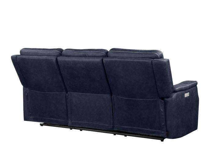 Valencia Dual-Power Reclining Sofa, Ocean Blue