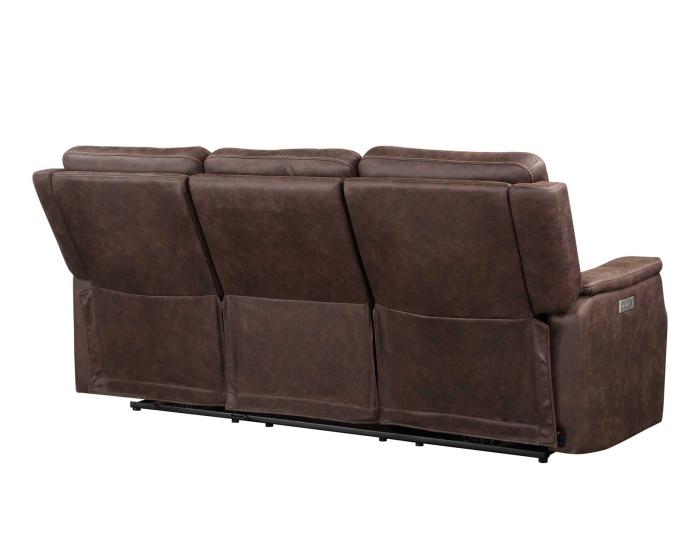 Valencia 3-Piece Dual-Power Walnut Reclining Set(Sofa, Loveseat & Chair) - DFW