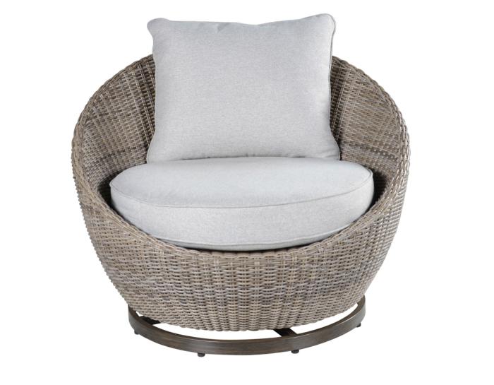 Adeline Patio 3-Pack<br>(Round Side Table & 2 Swivel Accent Chairs)