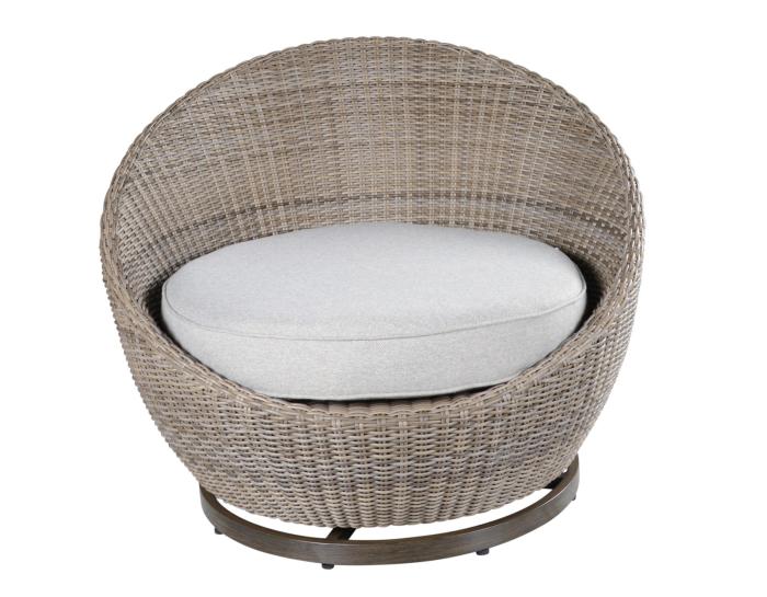 Adeline Patio 3-Pack(Round Side Table & 2 Swivel Accent Chairs) - DFW