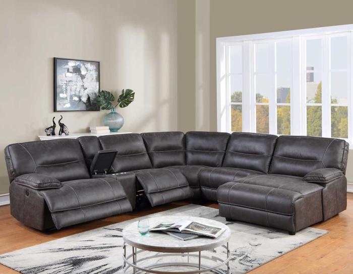 Ogden 6-Piece Power Sectional W/Chaise - DFW