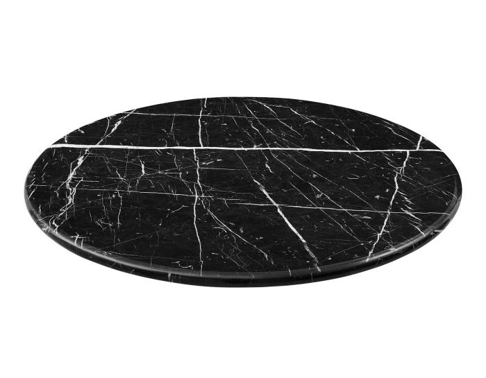 Colfax 45 inch Round Black Marquina Marble Top