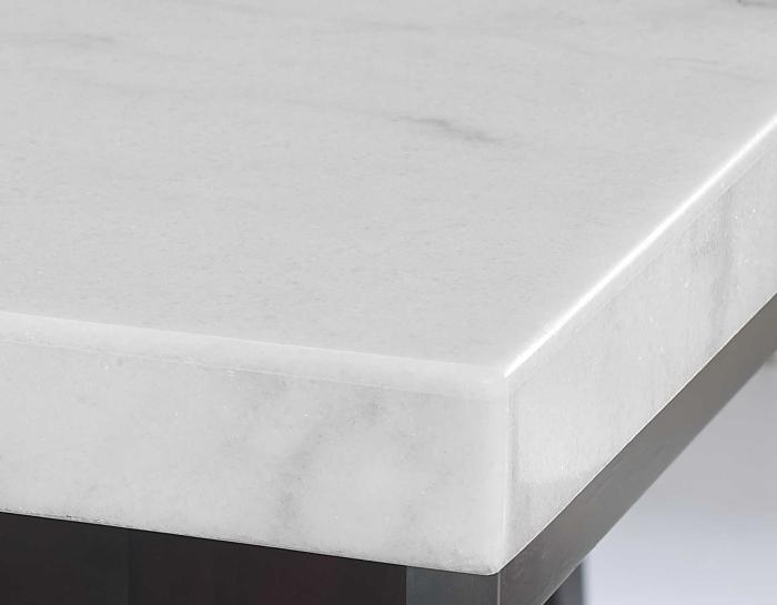 Francis 70 inch White Marble Dining Table Top DFW
