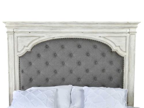 Highland Park Queen Headboard, Cathedral White - DFW