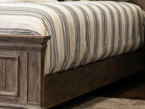 Highland Park Rail for King or Queen Bed, Waxed Driftwood - DFW
