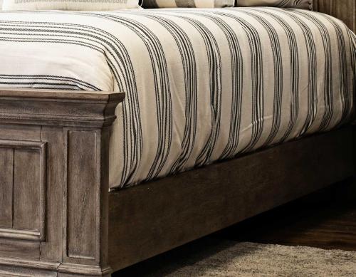 Highland Park Rail for King or Queen Bed, Waxed Driftwood