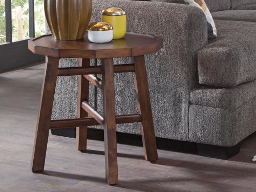 Paisley End Table, Brown - DFW