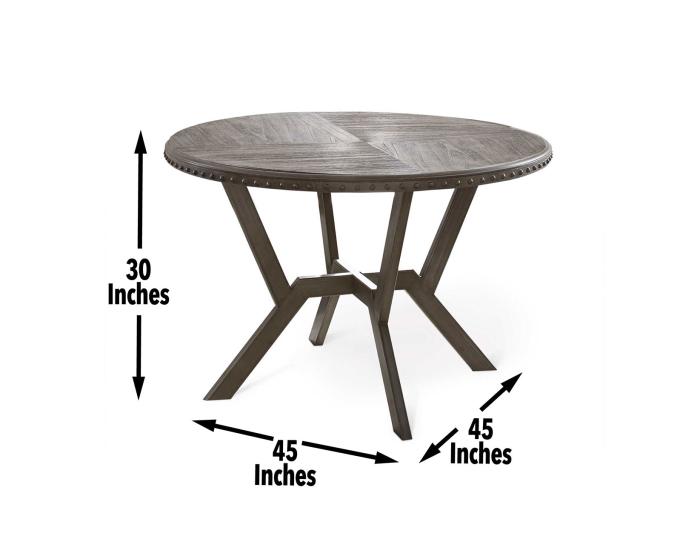Alamo 45 inch Round Dining Table - DFW