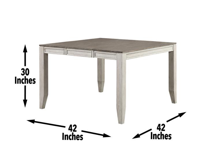 Abacus 54-inch w/18-inch Butterfly Leaf Counter Table - DFW