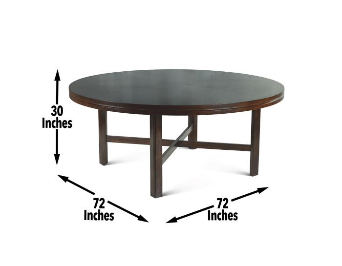 Hartford 72-inch Round Dining Table - DFW