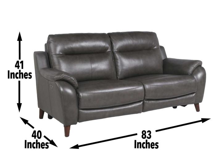 Trento 3-Piece Dual-Power Leather Reclining Set(Sofa, Loveseat & Chair) - DFW
