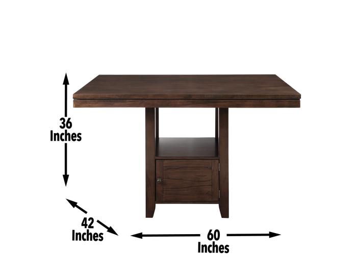 Yorktown 60-inch Storage Counter Table