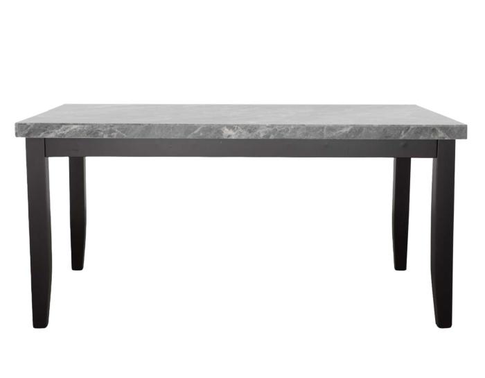 Napoli 6-Piece 64-inch Gray Marble Dining Set - DFW