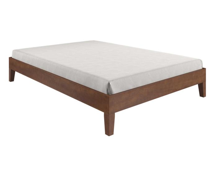 Nix Full Platform Bed, Natural