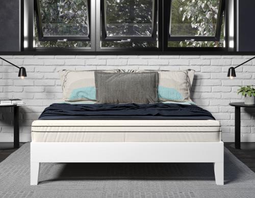 Nix Full Platform Bed, White