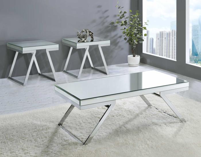 Alfresco 3-Piece Mirrored Top Table Set - DFW
