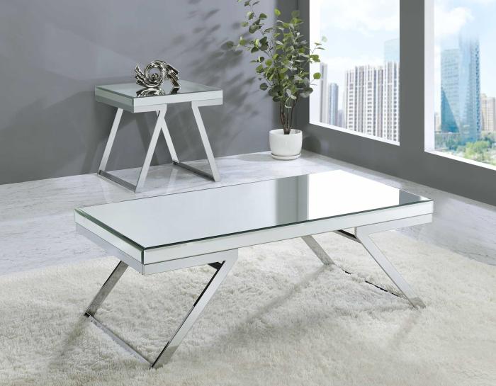 Alfresco Mirrored Top End Table