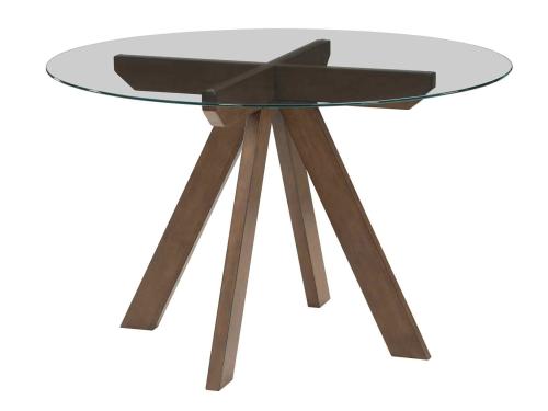 Wade 48-inch Round Glass-Top Dining Table - DFW