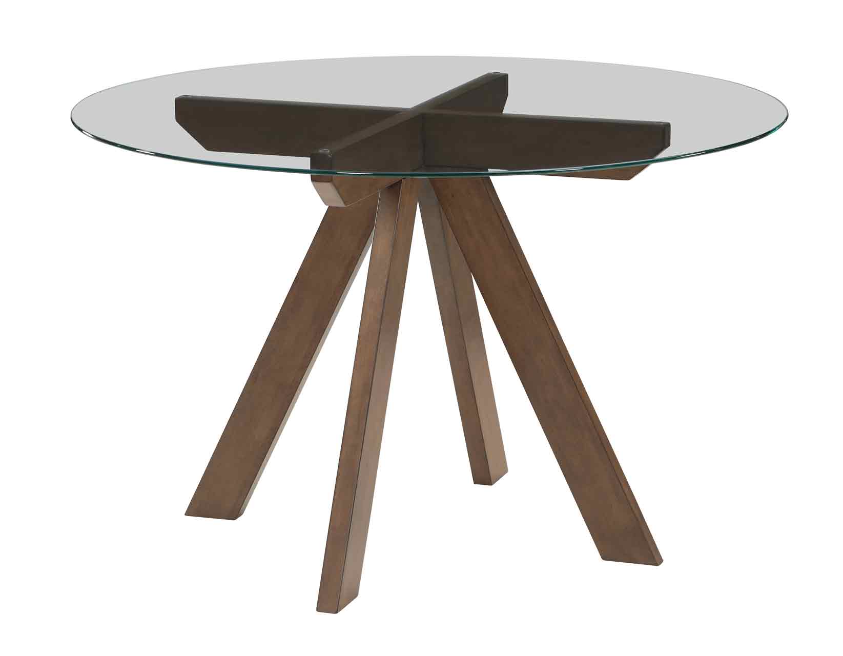 Wade 45-inch Round Glass-Top Dining Table