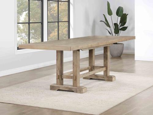 Napa 108-Inch Counter Table with/2 18-inch Leaves, Sand - DFW